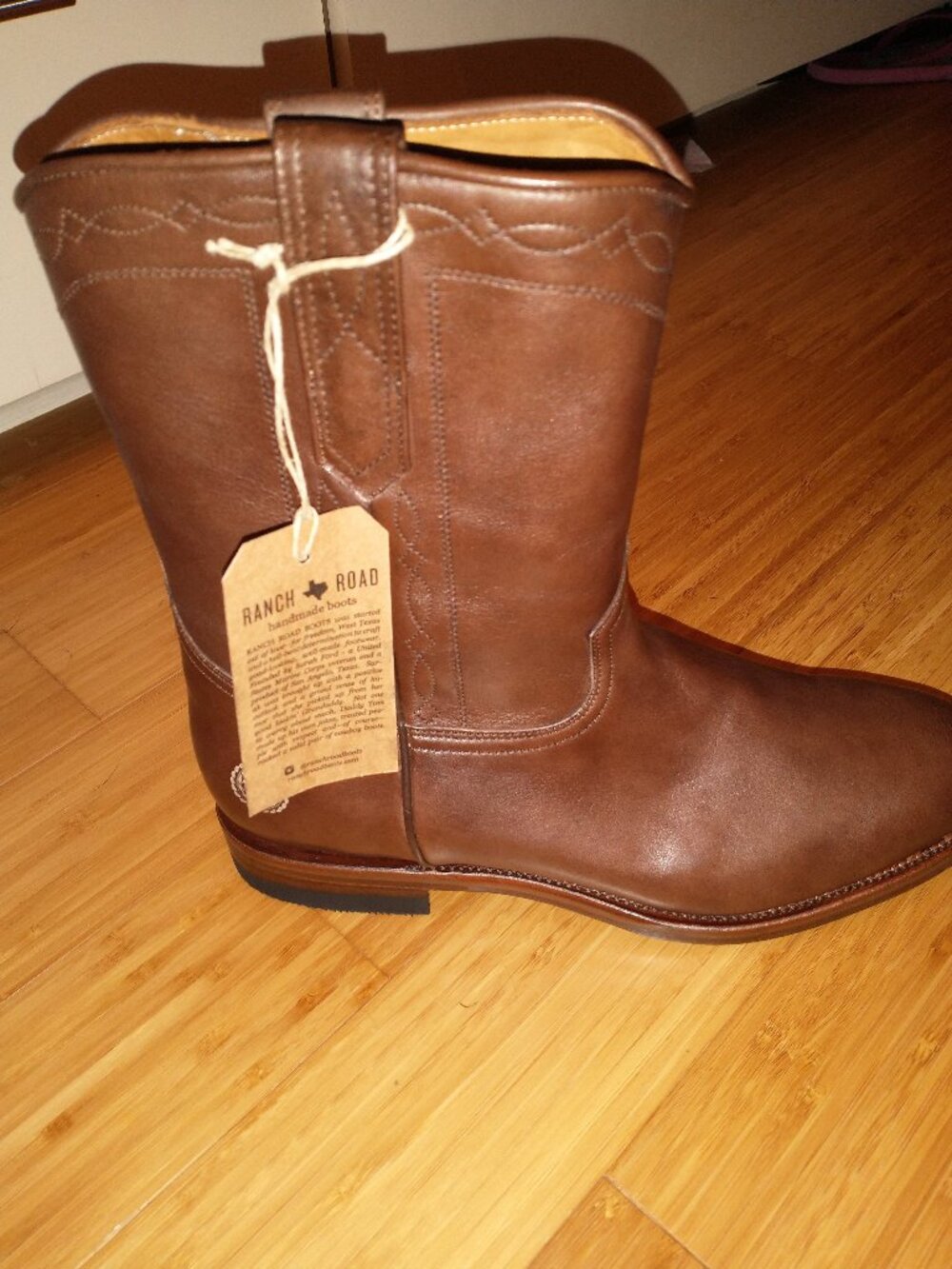 Ranch Road Leather Boots (never worn!)